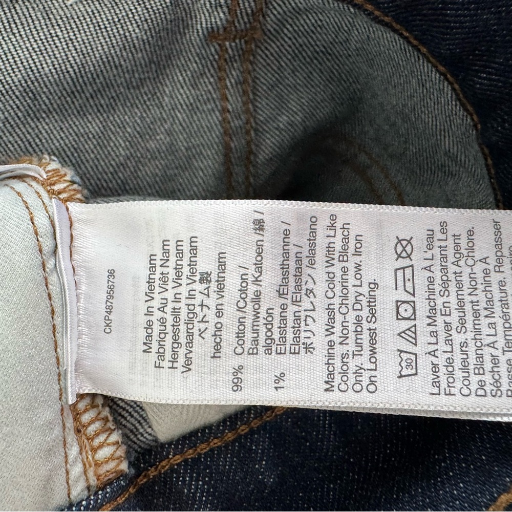 Madewell Women's Dark Blue 90’s straight jean 27 - Picture 11 of 11